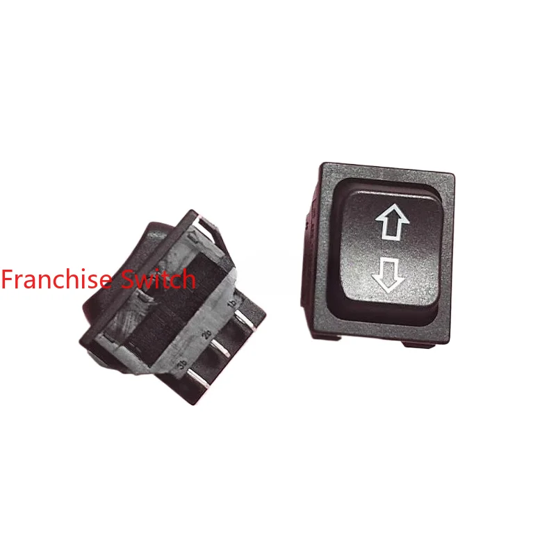 10PCS Automobile bilateral switch R13-87I ship-type rocker  6 feet 3 gears reset electric door 