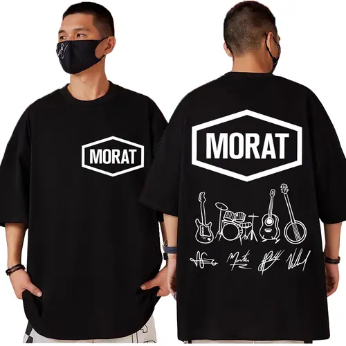 Camiseta Colombia Band Morat Tour 2025 Merch para hombres y mujeres, camisetas de moda de alta calidad, camisetas informales holgadas de manga corta de verano