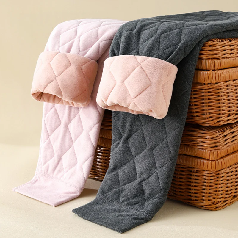 Leggings caldi gonfi resistenti al freddo autunno inverno Leggings caldi dimagranti attillati in vita da donna per donna Collant caldi antivento addensati