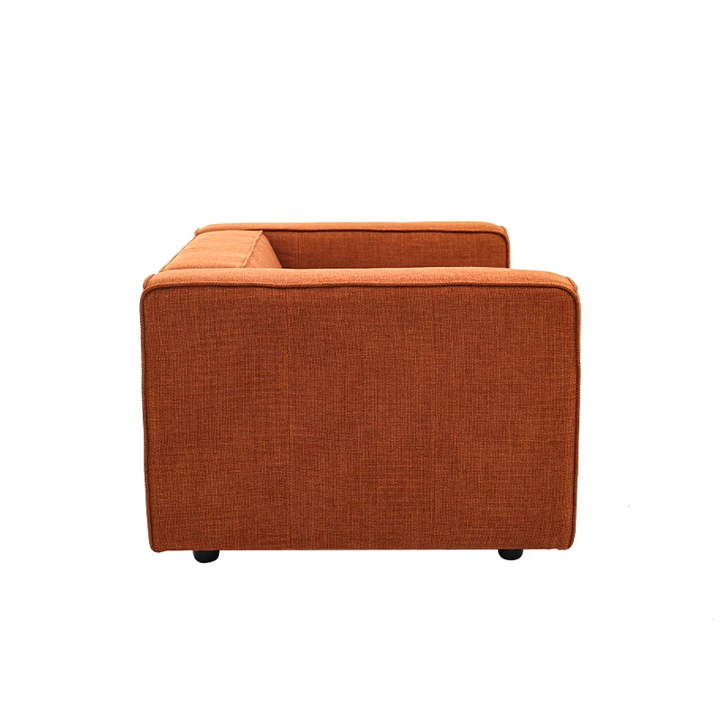 Manufacturers Wholesale Customized Comfortable Cushion Mini Orange Sofa Relaxing Single Seat Sofa
