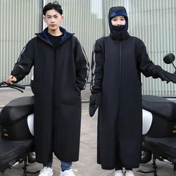 Winter Waterproof Windproof All-in-One Suit Motorcycle Riding Warm Thickened Plush Riding Cold-proof Clothing Skiing Suits