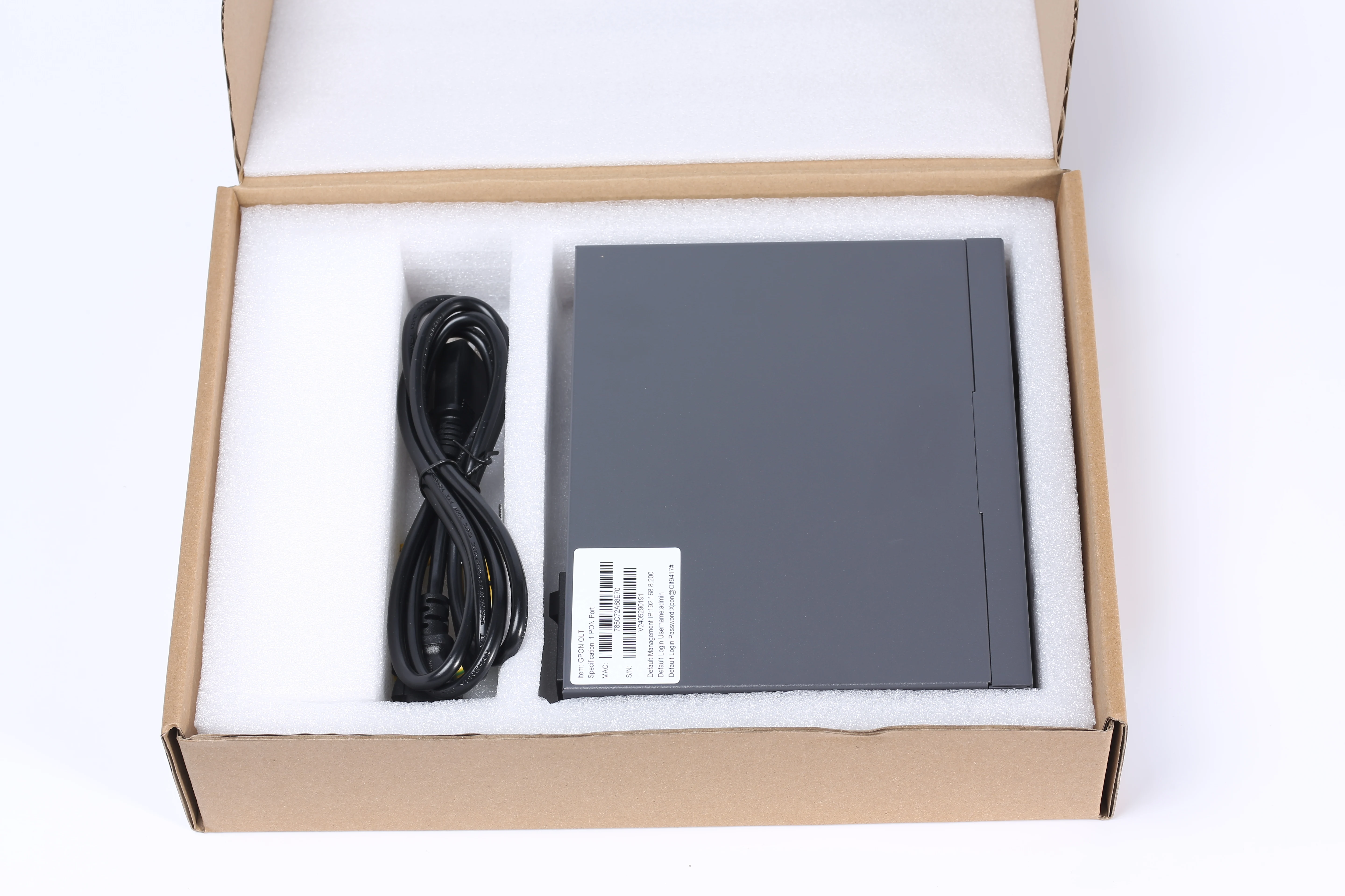2026 1포트 GPON OLT 미니 1pon 웹 SNMP OLT GPON 1포트(1개의 C++ Pon 모듈 포함)
