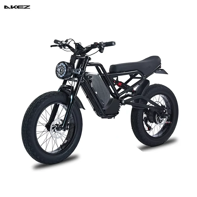 US Stock Off Road Electric Bike Mountain Bike For Adults Commuting Removable Battery 1500W 48V 18AH Fat Tire Electric Motorcycle