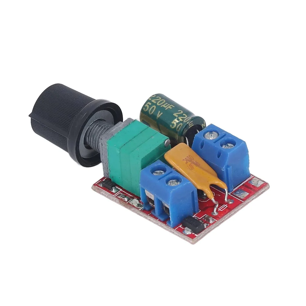 3pcs 3V-35V Motor Speed Controller 5A 90W Self Recovery Fuse LED Dimmer Control Board Speed Control Switch 1% to 100% Duty Cycle