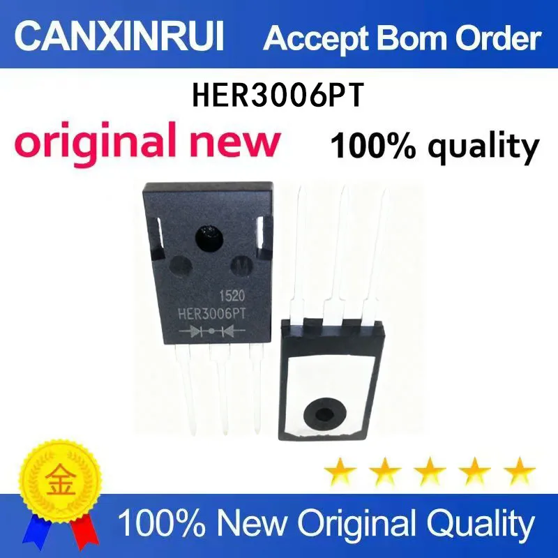

(5-100 Pieces) New stock fast recovery diode HER3006PT HER3004PT 3TO-3P