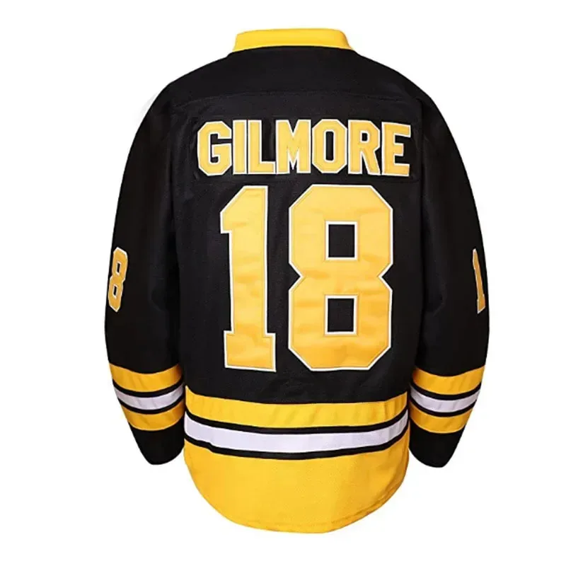 qq 123 فيلم آدم ساندلر # 18 Happy Gilmore Ice Jersey ملابس رياضية خارجية كوسبلاي 1996 ملابس هيب هوب مخيطة للرجال الهوكي #1
