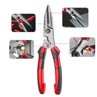 Multi-Functional Electrician Scissors, Crimping Wire Cutting Tool with Wrench Function for Metal Sheet and Cable Cutting 3