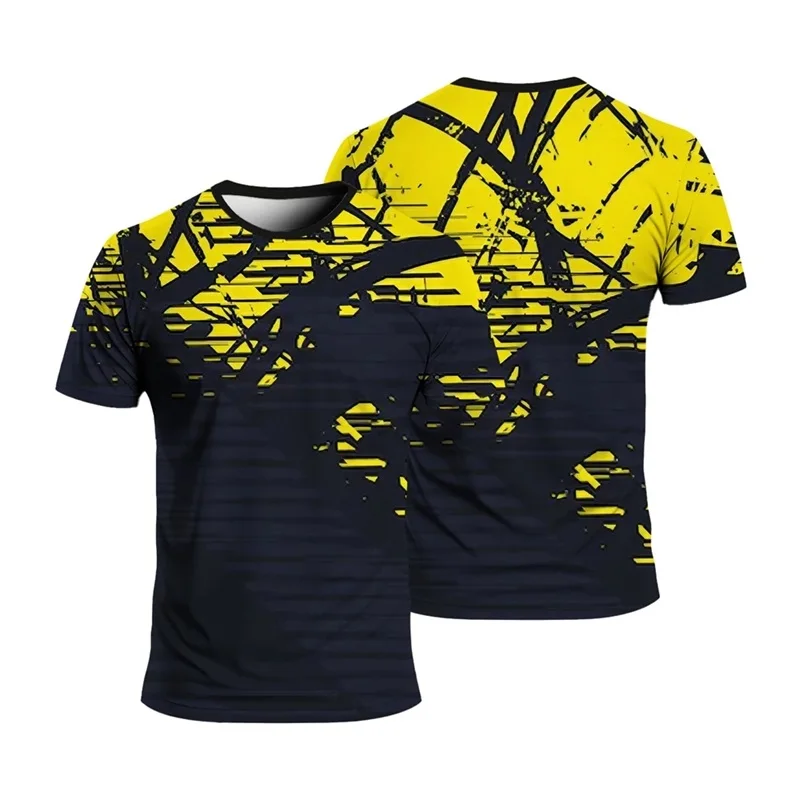 Summer Outdoor Running Sporting Fitness T-Shirt For Men Short Sleeve Quick Drying Comfortable Gym Tshirts Clothes Men's Tees Top