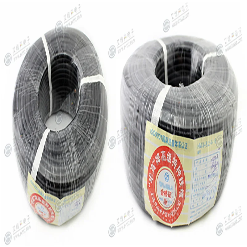 1-100m  RVPE2x0.3 Square 2-core Wrapped Shielded Microphone Pure Copper Cable Super Soft HiFi Audio Speaker Cable Balanced Line