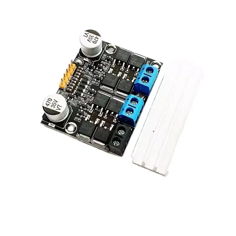 10A dual DC motor drive module forward and reverse PWM speed regulation dimming 3-18V low voltage high current