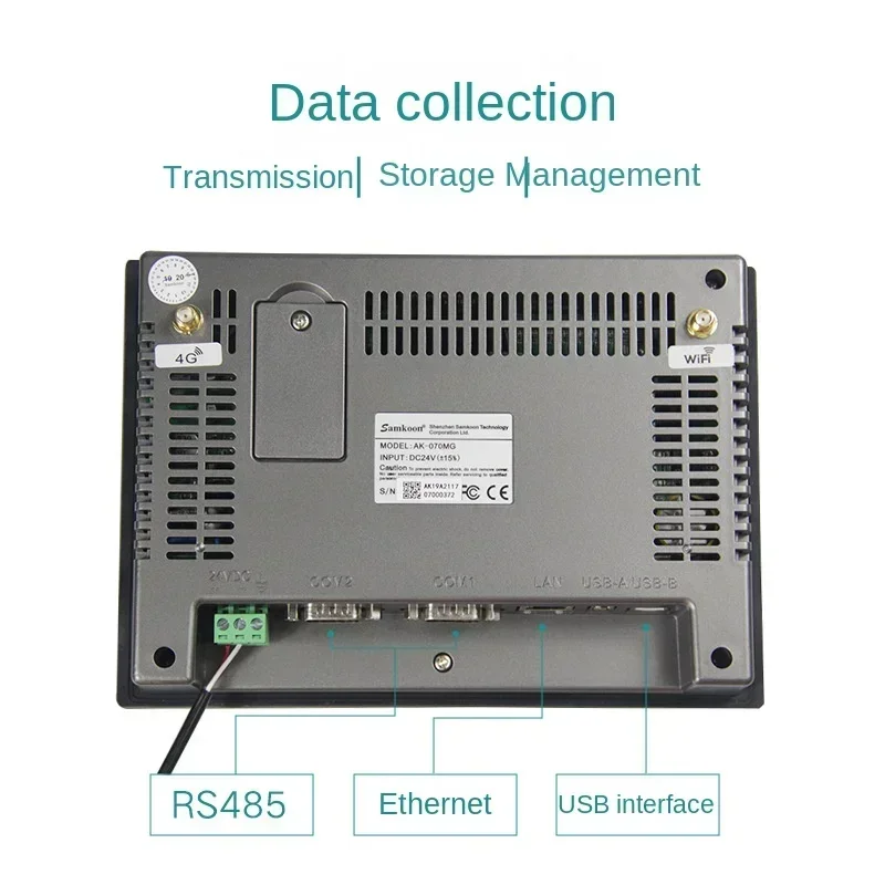 Versatile  7-Inch Color Screen Weather Station Display Instrument Table Data Collection Recorder For Home And Garden Weat