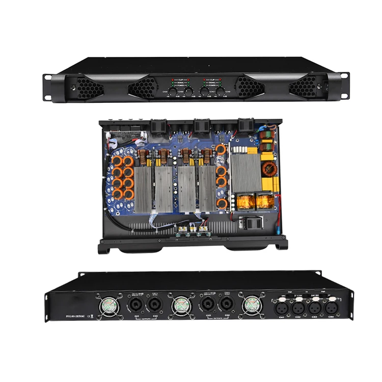 Factory New Upgrade Amplificador Clase D DN 4100 4 Channels 1700W 2 Ohms Amplificador De Sonido Profesional De Audio