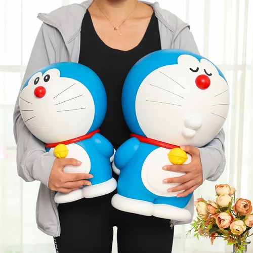 Miniso Doraemon alcancía almacenamiento de gran capacidad y adorno de tarro de almacenamiento de gato Doraemon a prueba de caídas