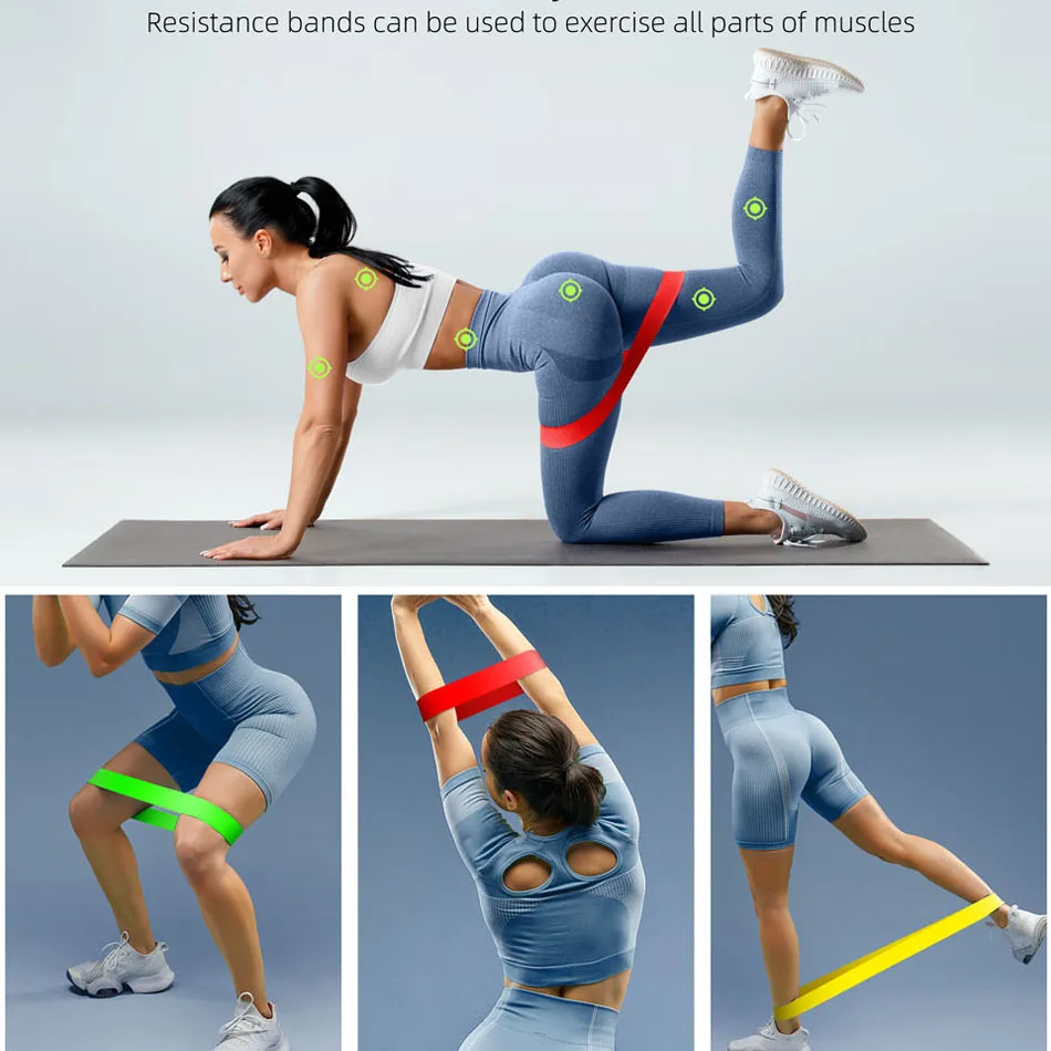 Lohnende Gym Fitness Widerstand Bands für Yoga Stretch Pull Up Assist Rubber Gum Crossfit Übung Training Workout Ausrüstung