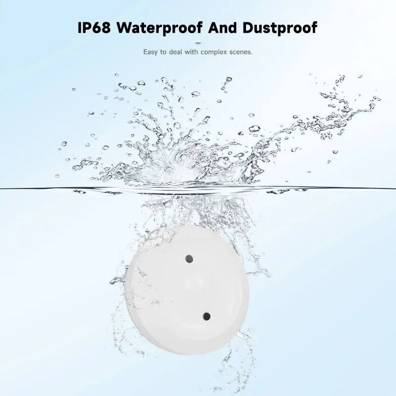 Tuya Zigbee-漏水センサー,スマート自動化,水浸漬,高セキュリティ保護,smartlifeアプリ