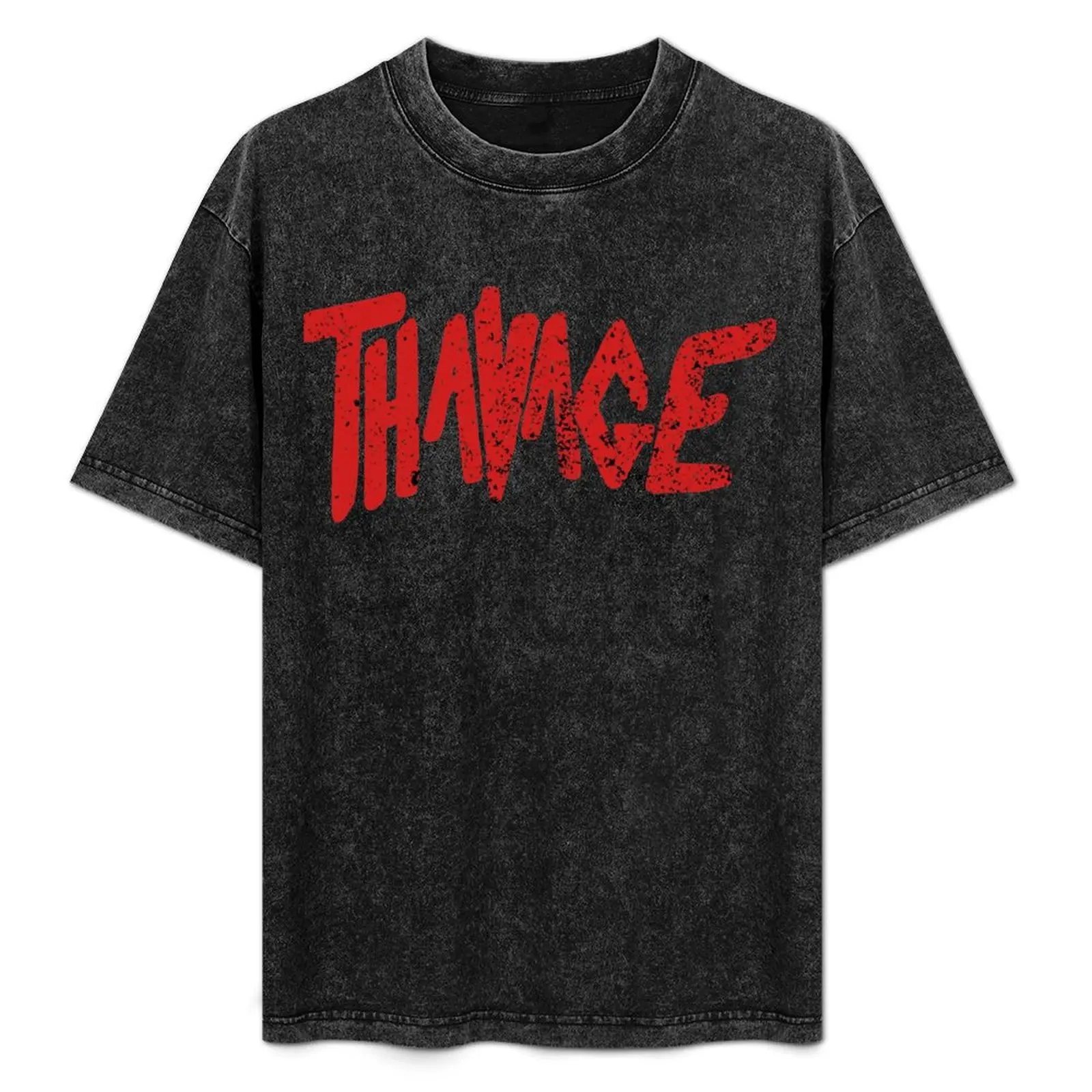 

Thavage Red Color Classic T-Shirt man t shirt summer t shirts for man cotton funny T-Shirt