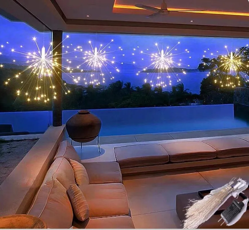 Fireworks Fairy Lights DIY 500 LED Gorgeous Christmas and New Year Bedroom Decoration Lighting Garland String Lights