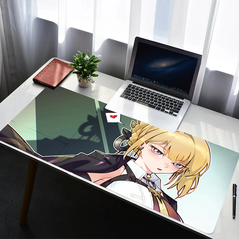 Mouse Pad Laptop Rubber Extended Desktop Mat Computer Gamer Zenless Zone Zero Evelyn Mousepad PC Gaming Accessories Keyboard Pad