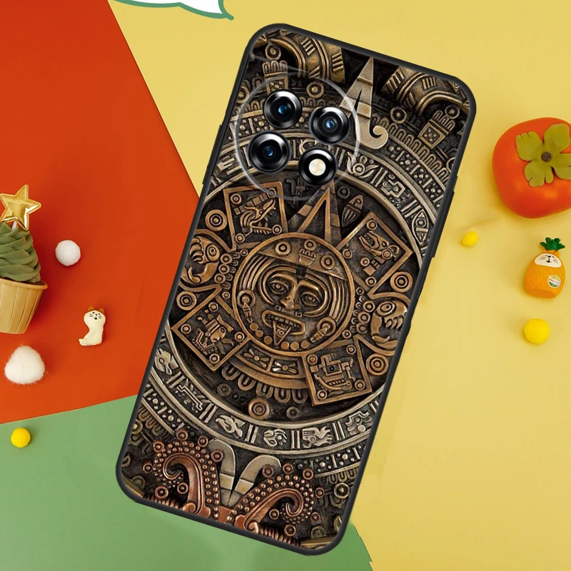 Mayan Calendar Case For OnePlus Nord N20 N30 N10 Nord 3 2T CE 2 Lite OnePlus 12 11 10 Pro 8T 10T 10R Cover