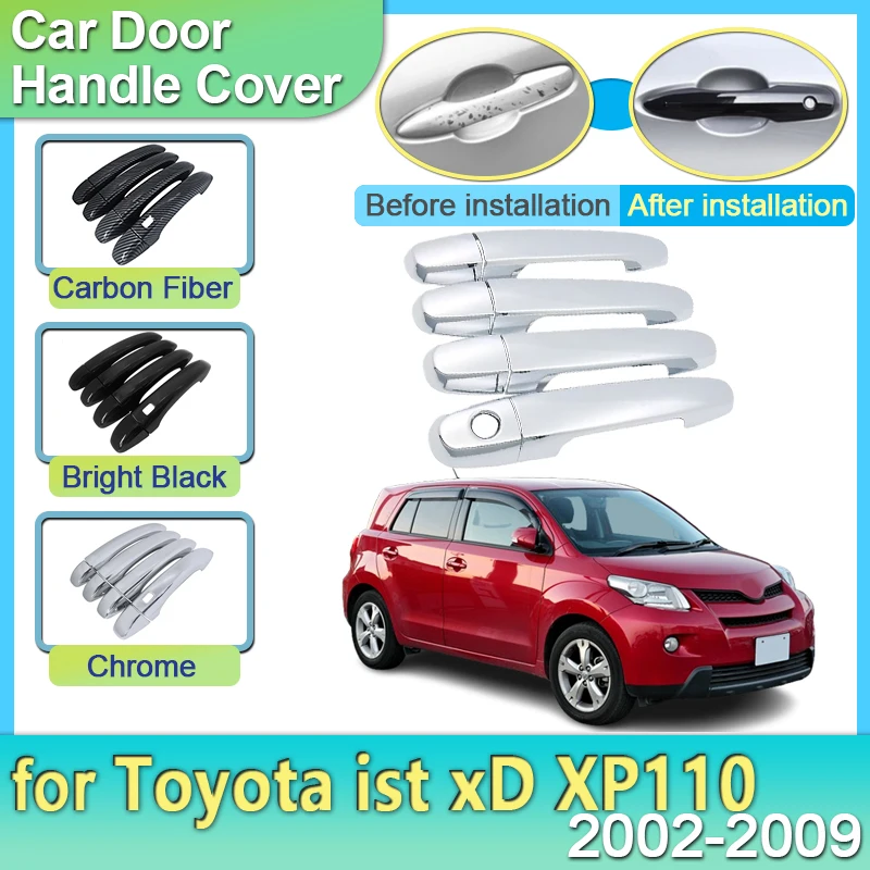 

Chrome Door Handle for Toyota ist xD Urban Cruiser XP110 2008 2009 2010 2011 2012 2013 2014 2015 Outside Replacement Accessories