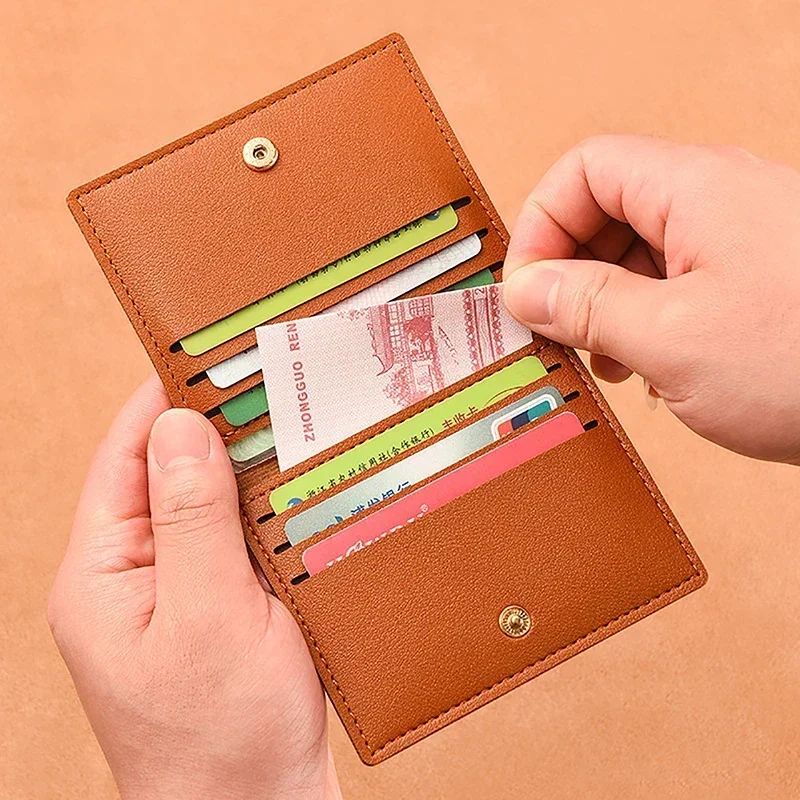 1Pc Card Bag Slim And Compact Bank ID Card Case Driver's License Wallet Simple And Anti Demagnetization Card Holder