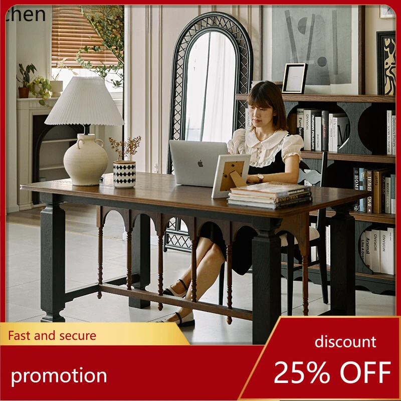 

HXL solid wood living room large desk meal desk integrated to the living room large board table