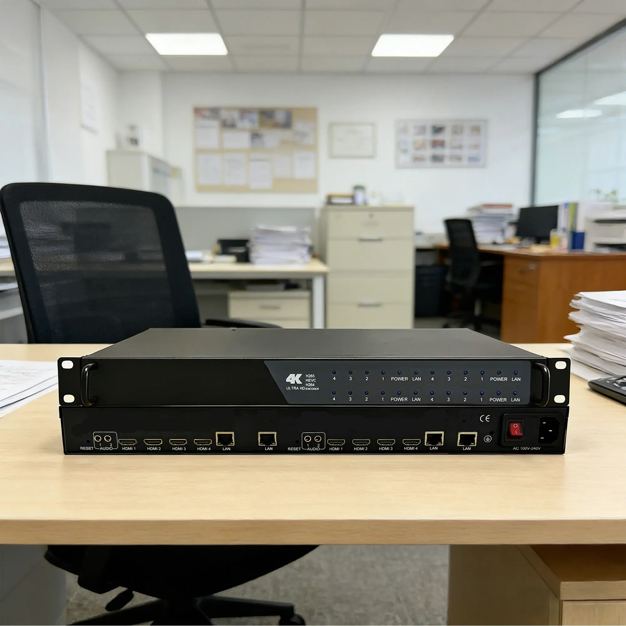 4 8 12 16-kanaals audio/video HD encoder IPTV CATV TV-systeem HEVC H265/H264 4K live streaming platform streaming HDMI naar IP