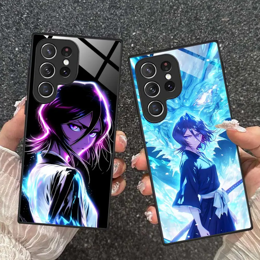 

Rukia Kuchiki Glass Mobile Phone Case for Samsung Galaxy A56 55 54 53 52 51 36 35 34 23 16 15 5G Colorful Cover