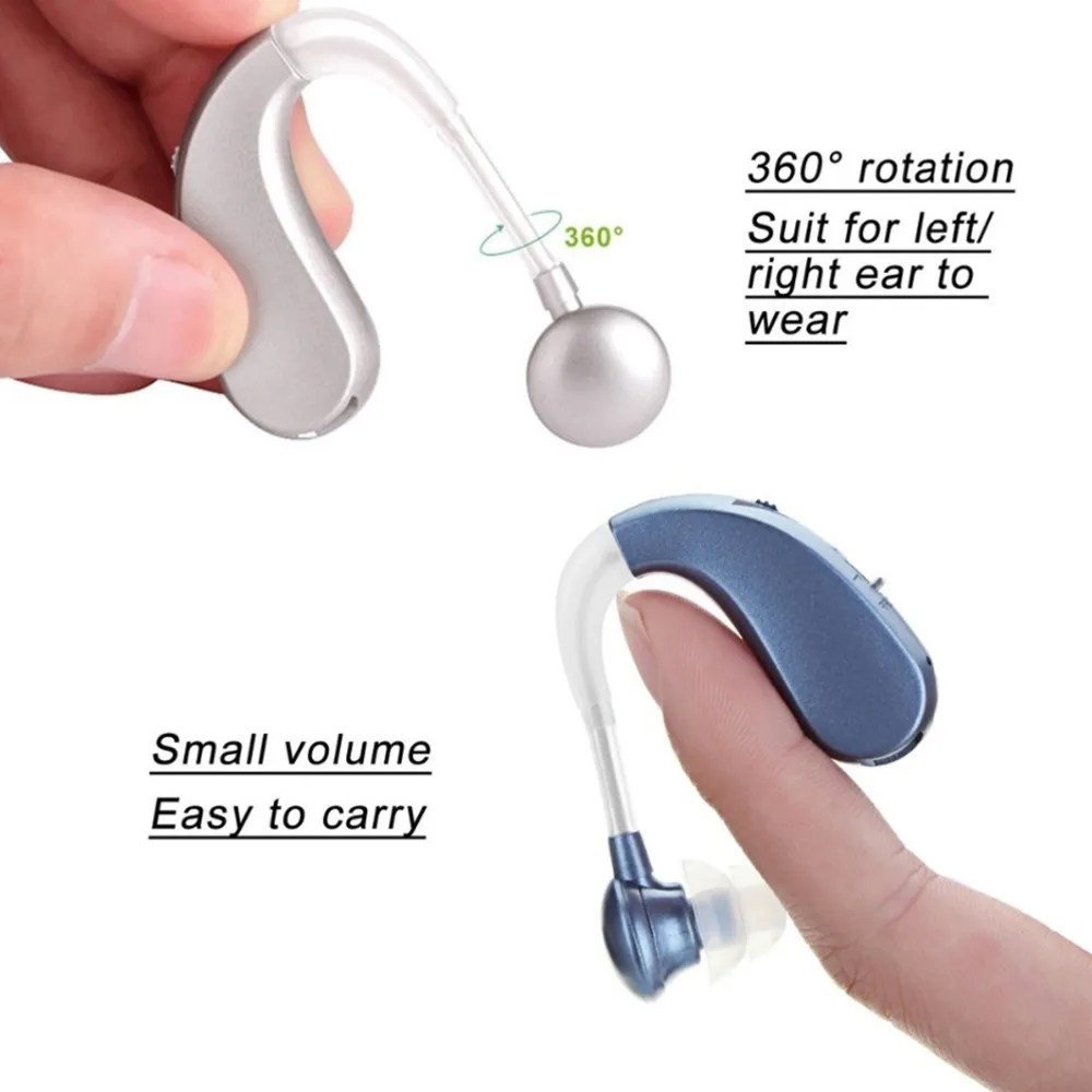 Enhanced Sound Ear-Hook Charging Elderly Earphones Rechargeable Noise-Canceling Clear Audio ComfortFit Earbuds For Senior Gift