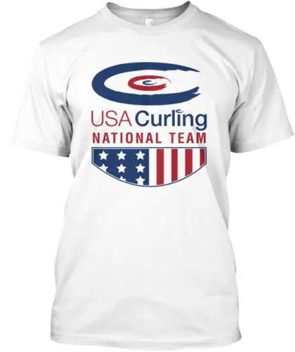 Curling Sport Winter Sports Games T-Shirt Made in the USA Size S to 5XL