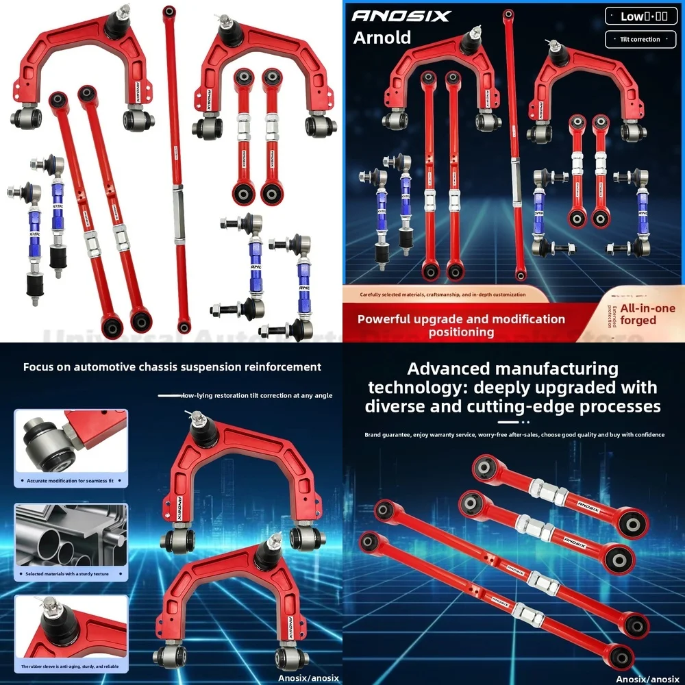 For Toyota Land Cruiser Prado LC120 LC150 Lexus LX470 Adjustable Front Camber Rod Rear Alignment Arm with Precision Tuning and