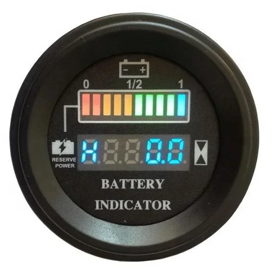 Round Battery Charge Indicator SOC with CAN Bus for LIFEPO4 Battery