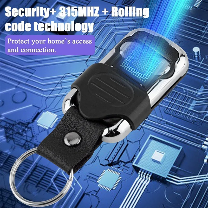 L74A Compatible with 371LM 373LM Learn Button Garage Door Opener Remote 315MHz Security+ , 2 Pack