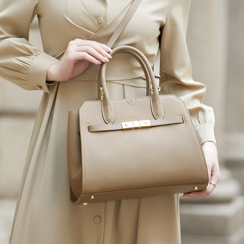 High Quality ZOOLER Original Handmade 100% Genuine Leather Women Handbag Luxurious Tote Shoulder Bags Female Business Hot#YC368