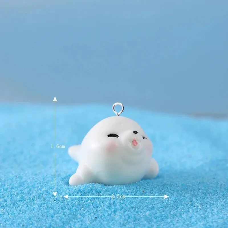 10Pcs Resin Beach Pendants Cute Marine Creatures Octopus Squid Whale Charms For DIY Earrings Keychain Handmade Crafts