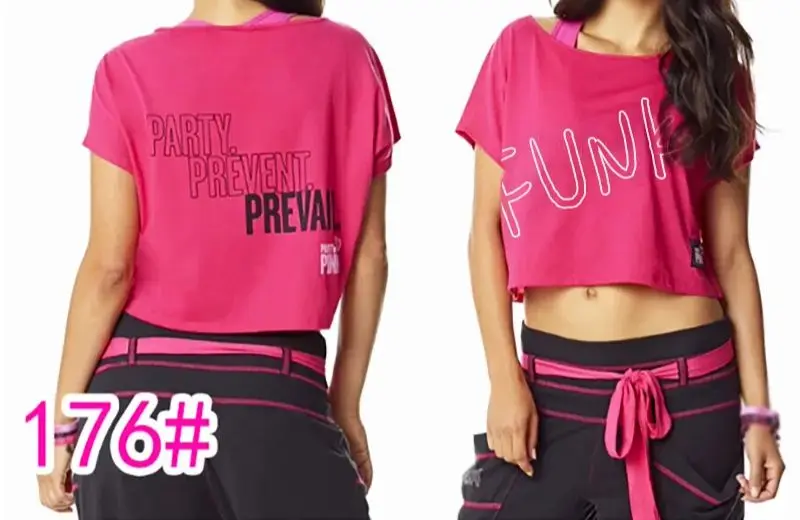 ZW Fitness Wear Sports Dancing cotton  short Sleeve T-Shirt Top tee  0176