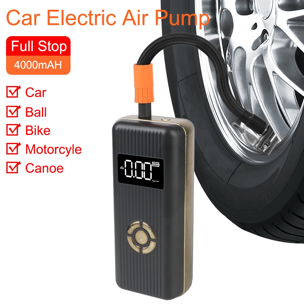 

For Car Mounted Motorcycle Bicycle Ball Auto Inflator Air Compressor Car Electrical Air Pump Wireless Tire Inflatable Pump