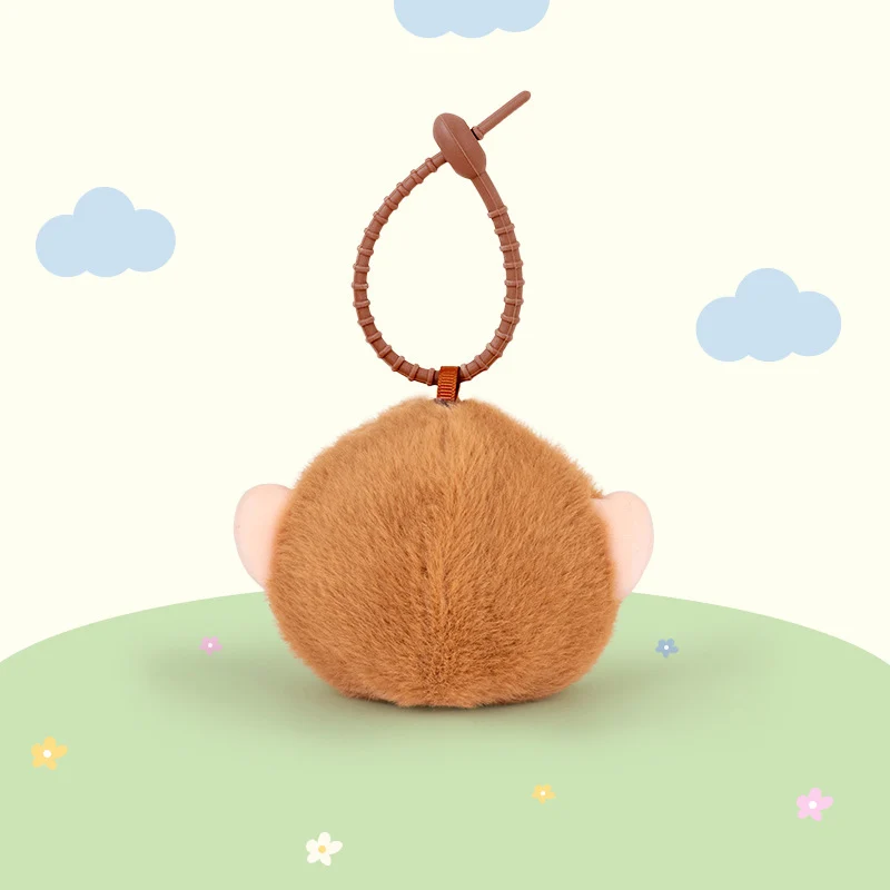 Schattig Flip Face Monkey Plush Kawaii Cartoon zacht knuffeldier speelgoed tas hanger meisje rugzak decoratie sleutelhanger perfect cadeau