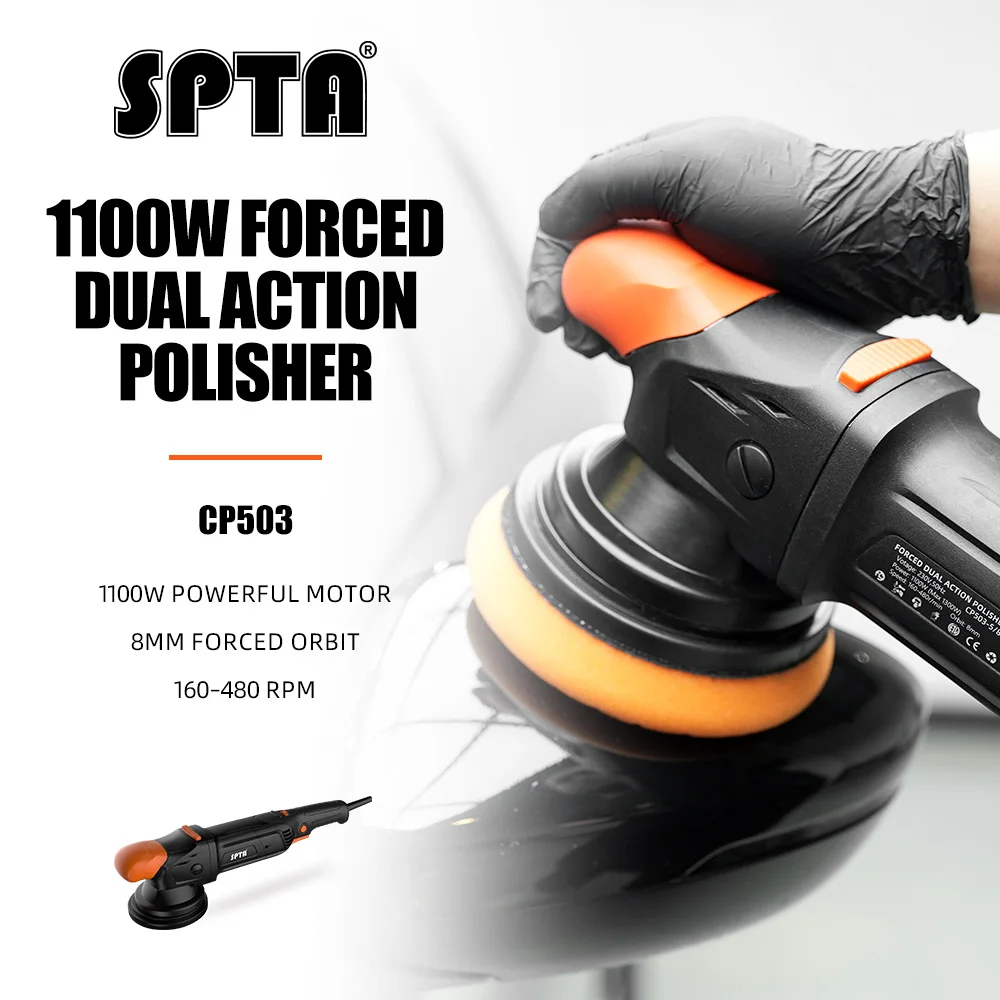 SPTA 5 Inch Forced Dual Action Polisher with 8 mm Orbit
