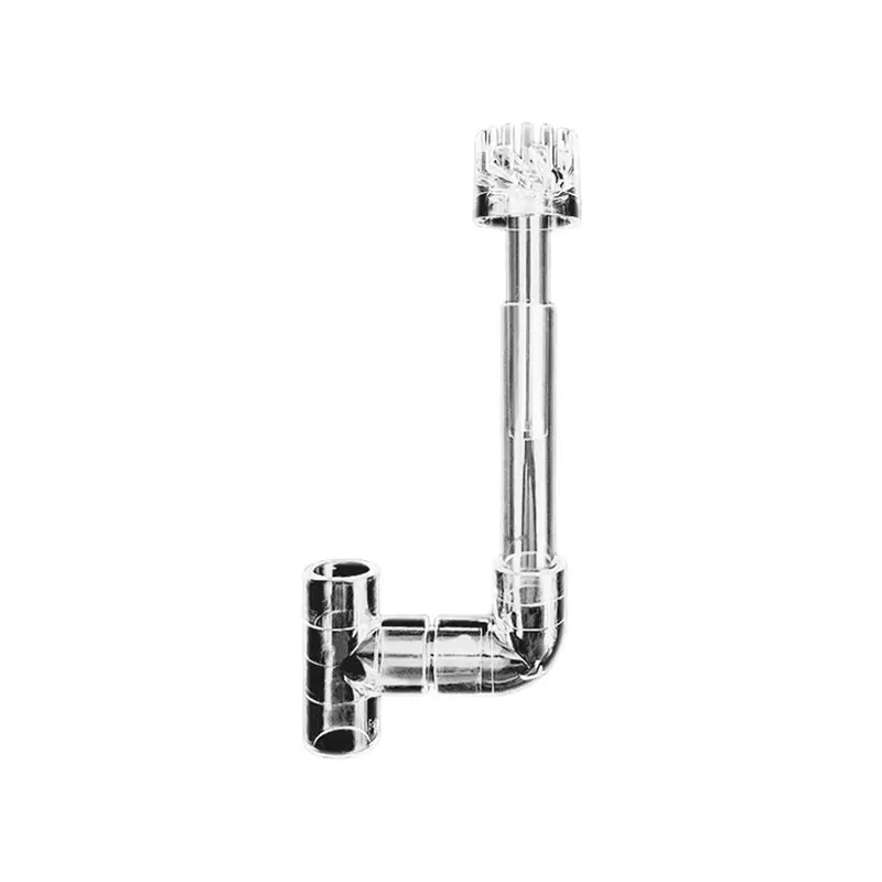 Y50A-3X Clear Aquarium Skimmer Pipe Spins Surface Inflow Outflow Water Plant Tank Filter Cleaning Fish Tank Accessories 16Mm
