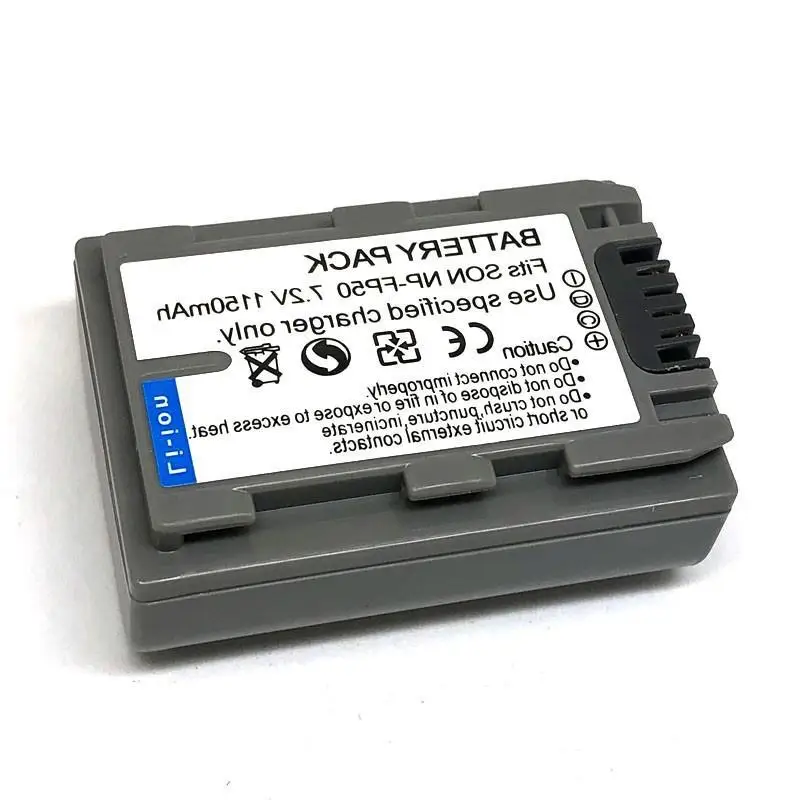 Suitable for Sony DV camera DCR-DVD602E DVD605E 653E 703E 805E battery FP50