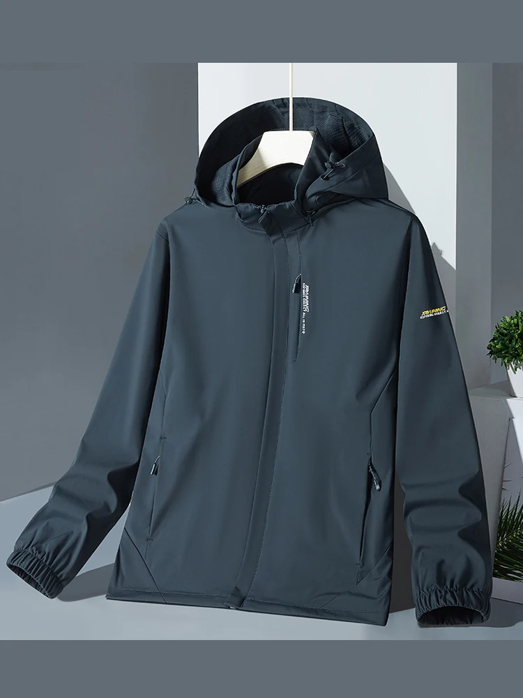 TRAF Versatile Jacket For Men 2024 New Fashion Autumn Comfortable Hooded Detachable Casual Jacket Sports Windbreaker