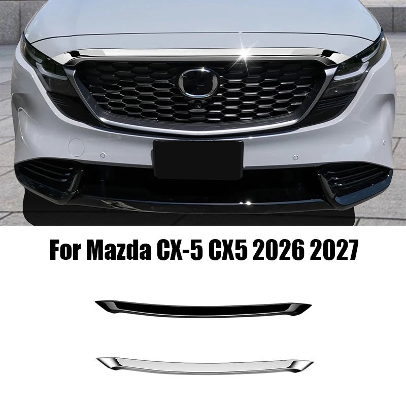 

For Mazda CX-5 CX5 2026 2027 Front Hood Bonnet Trim Strip Engine Cover Garnish Exterior Decor Protector car Accessories