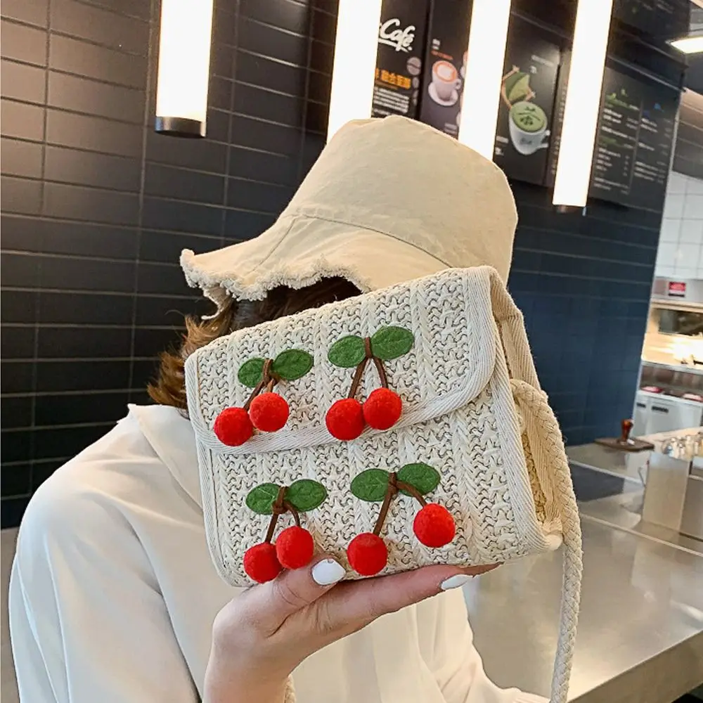 

Summer Popular Grass Woven Small Bag Women's Shoulder Bag Straw Beach Casual Handbags Fashion Crossbody Bags