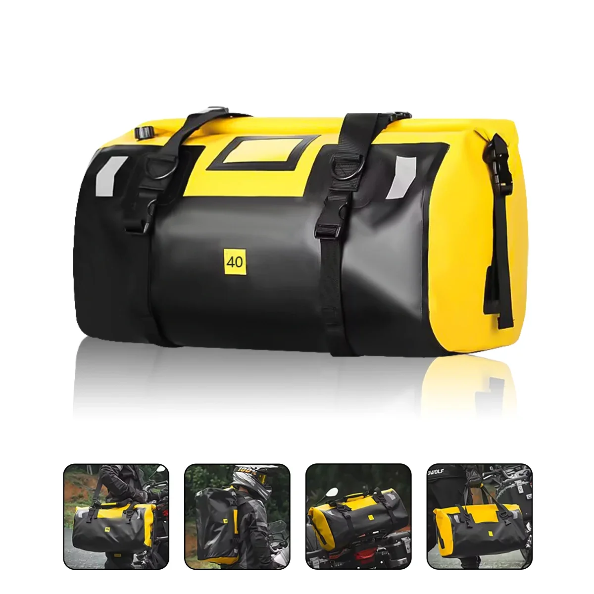 Waterdichte 20L/40L/50L/66L/70L/100L Droge Opbergtas voor Fiets Motor Reizen, Zwemmen, Varen, Kajakken, Kamperen & Strand