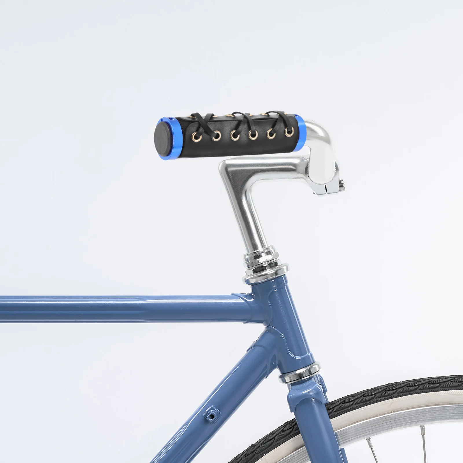 

Black Anti Slip Bike H Grips Mountain Bicycle H Grips Shock Proof Long Distance Riding Safe Rainy Weather Easy Install