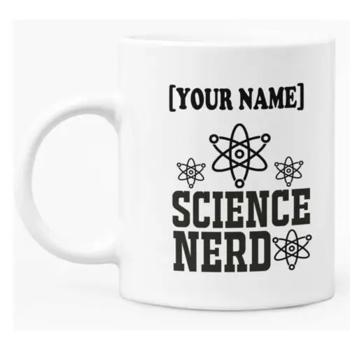 

Забавная научная кружка "Nerd", 11 цветов, кофейный подарок, персонализированная с именем