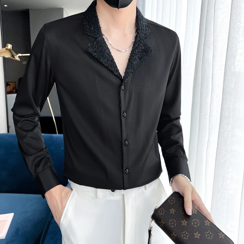 

High Quality Men's Business Casual Suit with 22 Color Optional Fashion Versatile Fashionable Travel Wedding Long Sleeve Shirt