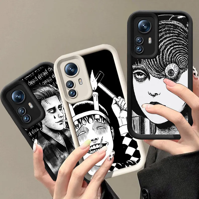 Junji Ito Horror Comics Phone Case For Xiaomi POCO F5 M3 M4 M6 Plus X3 X5 X6 Pro 5G F3 X4 GT NFC C55 C61 C65 C75 F4 M5S