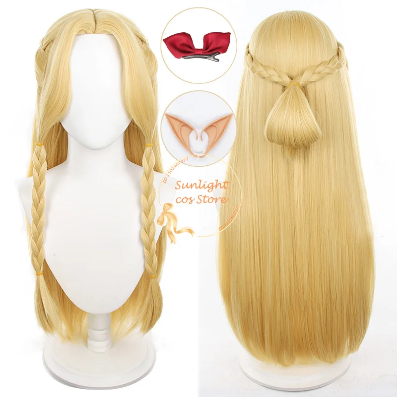 

Anime Marcille Donato Cosplay Wig 80cm Long Yellow Wigs With Pre Braided Heat Resistant Synthetic Hair + Wig Cap